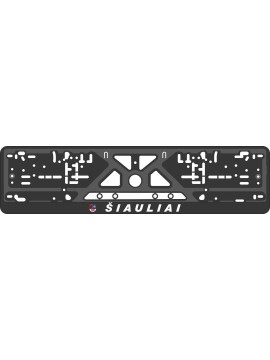 License plate frame - silkscreen printing - ŠIAULIAI