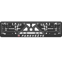 License plate frame - silkscreen printing - PANEVĖŽYS 