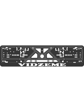 License plate frame - silkscreen printing - VIDZEME