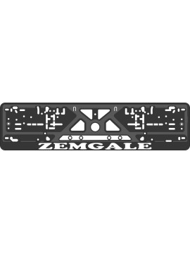 License plate frame - silkscreen printing - ZEMGALE