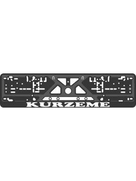 License plate frame - silkscreen printing - KURZEME