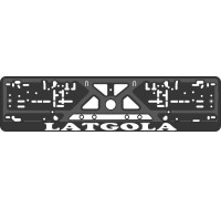 License plate frame - silkscreen printing - LATGOLA