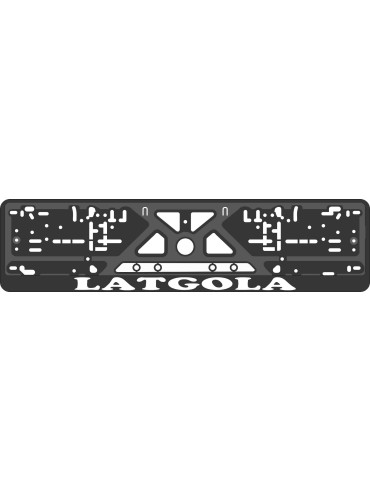 License plate frame - silkscreen printing - LATGOLA