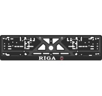 License plate frame - silkscreen printing - RIGA