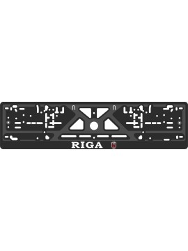 License plate frame - silkscreen printing -RIGA