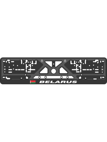 License plate frame - silkscreen printing - BELARUS