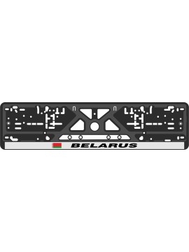 License plate frame - silkscreen printing - BELARUS  