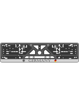Номерная рамка - c шелкографией - GERMANY
