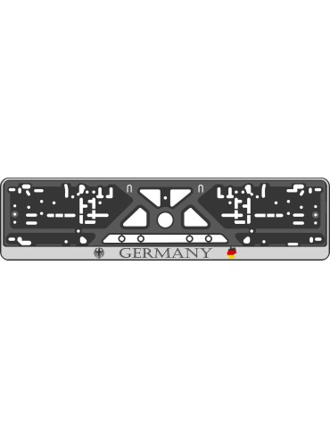 Номерная рамка - c шелкографией - GERMANY