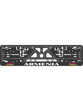 License plate frame - silkscreen printing - ARMENIA