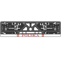 License plate frame - silkscreen printing - POLSKA