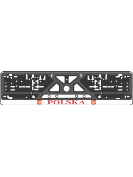 Номерная рамка - c шелкографией - POLSKA