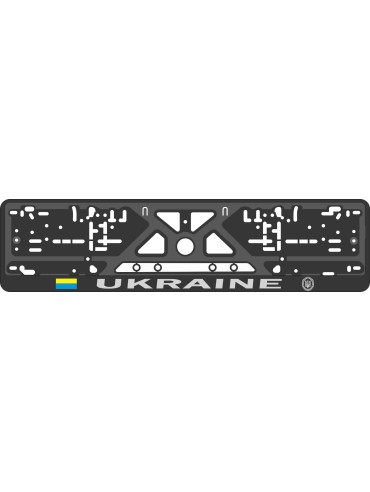 License plate frame - silkscreen printing - UKRAINE   