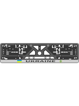 License plate frame - silkscreen printing - UKRAINE    
