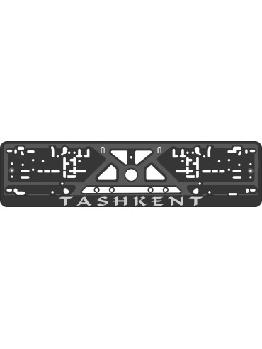 License plate frame - silkscreen printing - TASHKENT