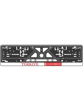 License plate frame - silkscreen printing - TURKIYE