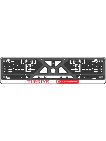 Номерная рамка - c шелкографией - TURKIYE
