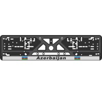 License plate frame - silkscreen printing - AZERBAIJAN