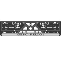 License plate frame - silkscreen printing - GERO KELIO