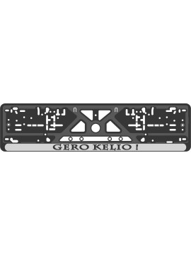 License plate frame - silkscreen printing - GERO KELIO