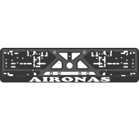 License plate frame - silkscreen printing - AIRONAS