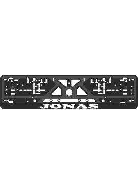Номерная рамка - c шелкографией - JONAS