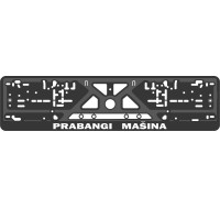 License plate frame - silkscreen printing - PRABANGI MAŠINA
