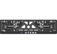 License plate frame - silkscreen printing - UTENA