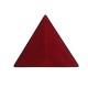 Raudonas 153x133 mm trikampinis galinis atšvaitas