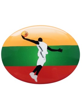 Lipdukas “Lietuva krepšinis” iškiliu paviršiumi 