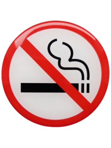 Lipdukas "Rūkyti draudžiama" iškiliu paviršiumi