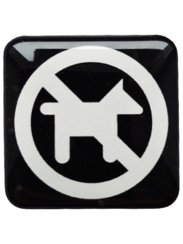 Sticker "No dogs" 