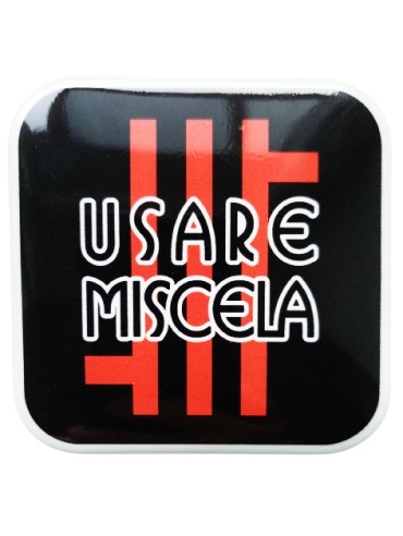 Sticker "Usare miscela" 