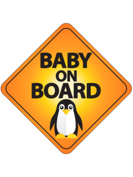 Sticker Baby on board 130 x 130 mm