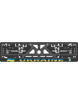 License plate frame - silkscreen printing - UKRAINE 